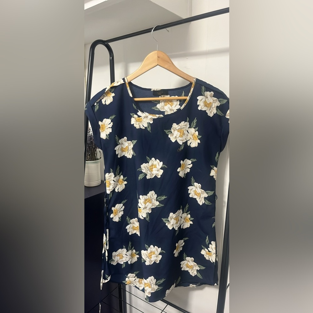 Floral Navy Women's Mini Dress
